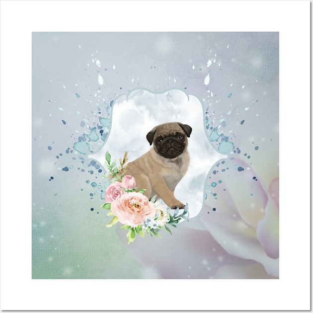 Cute little pug Wall Art by Nicky2342